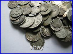 1.342 KG of assorted GB and world silver coins scrap or collect