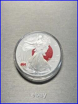 1 Oz Silver Flags Of The World Japan Limited First Edition 064/250 Silver Eagle