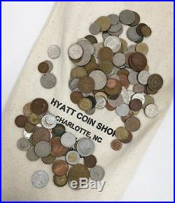 10 Pound Bag Mixed Bulk Lot Foreign World Coins Non US 10 LBS with Silver & Bag