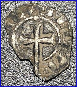 1150-1167 France Viscounty Bézier Raymond Trencavel Silver Obole Medieval Coin