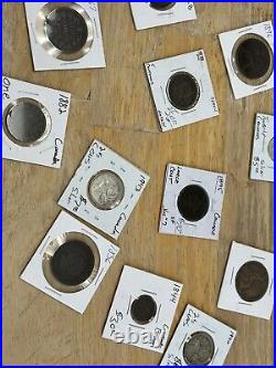 (12) 1814-1945 Silver World Coins And Numismatic Collection Lot Must See Rare
