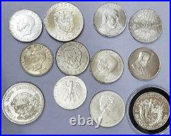 12 Coin Popular Int'l. Silver Lot, 1942 to 1988 Sweden to So. Africa and More