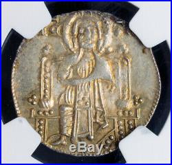 1311, Doges of Venice, Pietro Gradenigo. Medieval Silver Grosso Coin. NGC MS-63
