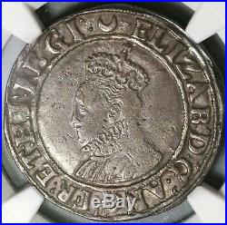 1587 Elizabeth I Shilling Great Britain Hammered Silver Coin NGC VF (19101502C)