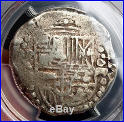 1622/1627, Bolivia, Philip IV. Silver 8 Reales Cob Coin. Rare Variety! PCGS VF30