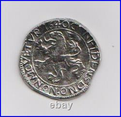 1640 Netherlands Lion Silver Coin in excellent condition