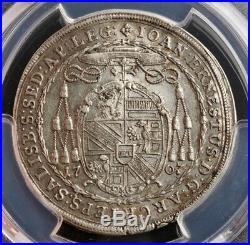 1707, Salzburg, Johann Ernst von Thun. Nice Silver ½ Thaler Coin. PCGS MS-62