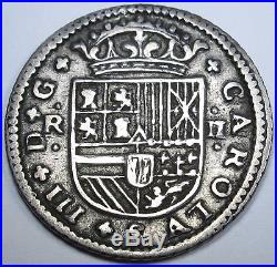 1710 Spanish Silver 2 Reales Coin Piece Of 8 Real Pirate Shipwreck Treasure