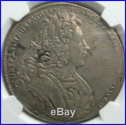 1727 CNB Peter II Russia 1 Rouble NGC VF-Details