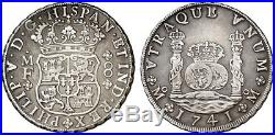 1741 Spanish Silver Coin Felipe V 8 Reales SS 289-1111