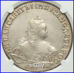 1749 Spb Russia Rouble Elizabeth Ngc Au Details
