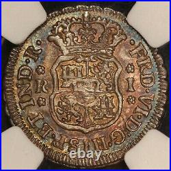 1753-Mo M Mexico 1 One Real Silver Coin NGC MS 62 KM# 76.1 TOP POP