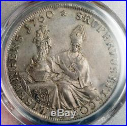 1760, Salzburg, Sigismund III v. Schrattenbach. Silver Thaler Coin. PCGS AU-58