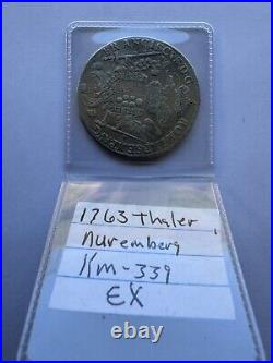 1763 Germany Nuremberg 1 Thaler Coin