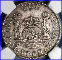 1768 NGC XF 40 Mexico 2 Reales Charles III Pillars Globes Silver Coin 20092402C
