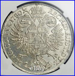 1780, Austrian States, Burgau, Maria Theresa. Silver Thaler Coin. Gem! NGC MS63