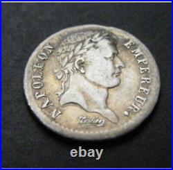 1808-D Napoleon Silver Demi Franc, France, Lyon Mint