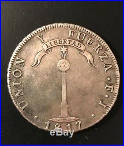 1817 Chile Peso Independiente / Chile Silver Crown