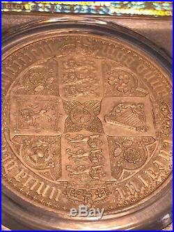 1847 Great Britain Victoria Gothic Crown PCGS PR65+ CAMEO