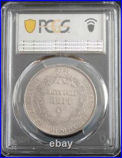1848, Italy, Lombardy (Provisional Government). Silver 5 Lire Coin. PCGS MS-61