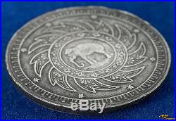 1860 Thailand Siam Rama IV 1 Tical (baht) Y#11 Silver Coin Rare High Grade Au