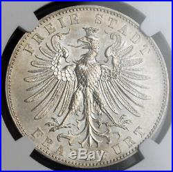 1862, Frankfurt (Free City). Silver Shooting Festival Thaler Coin. NGC MS-62