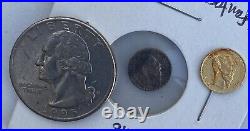 1865 B Mini gold & silver coin Lot Maximiliano Emperador Hard To Find