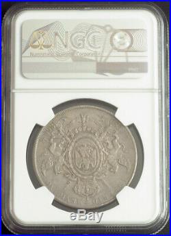1866, Mexico (Empire), Maximilian I of Austria. Rare Silver Peso Coin. NGC AU55