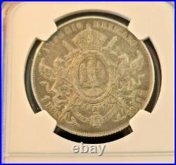 1866 Mexico Silver 1 Peso Emperor Maximilian Ngc Xf 45 Very Scarce Non Problem