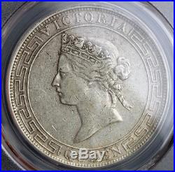1867, Hong Kong (British Government). Large Silver Dollar Coin. PCGS XF-45