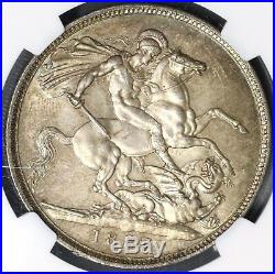 1887 NGC MS 63 Sliver Crown Victoria GREAT BRITAIN Coin (18021502C)