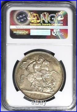 1887 NGC MS 63 Sliver Crown Victoria GREAT BRITAIN Coin (18021502C)