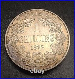 1892 South Africa 1 Shilling Silver KM 5