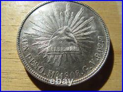 1908 Mexico One Peso