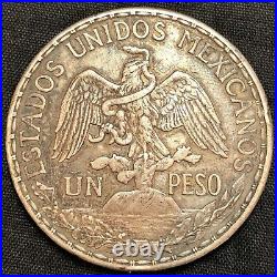 1911 Un Peso Mexico Silver Caballito Little Horse Km453 Coin #45t