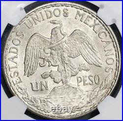 1913 NGC MS 63 Mexico Peso Mint State Caballito Horse Silver Coin (18120601C)