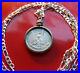 1920-1943 MEXICAN EAGLE SILVER 20c Pendant on a 26.925 Silver 2.5mm Link Chain