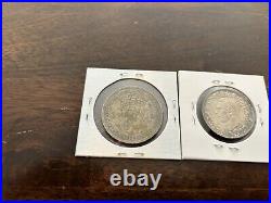 1929 South Africa 2 1/2 Schilling 1943 South Africa Beautiful Rare Silver Coins