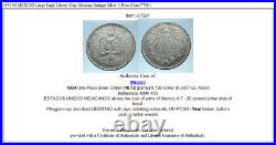 1934 M MEXICO Large Eagle Liberty Cap Mexican Antique Silver 1 Peso Coin i77981