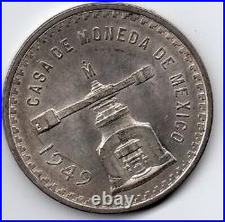 1949 Mexico Onza Silver 1 Oz. Nice UNC