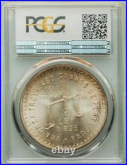 1949 mexico onza pcgs ms64+ toned