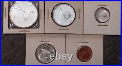 1967 CANADA CANADIAN Confederation Founding 4 are Silver SET OF 5