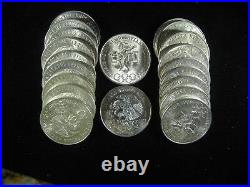 1968 Olimpiada 25 Peso Nice Choice Unc Roll Of 20 Coins. 720 Silver Olympics