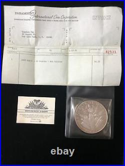 1969 Haiti 25 Gourdes Silver Coin Music Seashell Nude Proof Original Packaging