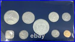 1971 BAHAMAS UK Queen Elizabeth II Shell Marlin 9 Coin Set 5 are Silver i114537