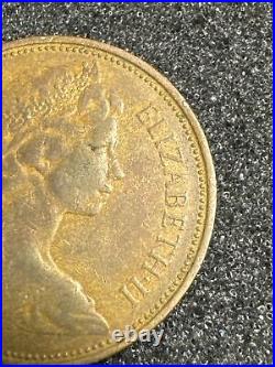 1971 D. G. REG. F. D Queen Elizabeth II New Pence 2 Coin #1