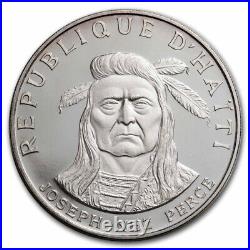 1971 Haiti Silver 10 Gourdes Native American Chieftains Proof SKU#277825