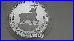 1974 Thailand 100 Baht Eld Deer Silver Proof coin
