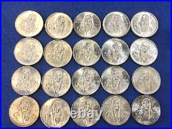 1978 Mexico Silver 100 Pesos ORIGINAL ROLL 20 of Coins 720 Fine Silver