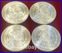 1983 Mexico LIBERTAD 1.0 oz. 999 Silver coins Total 4 coins